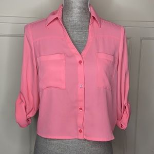 Express Coral Portofino Shirt Size Small